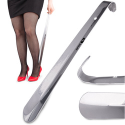 Metalowa łyżka do butów srebrna 66 cm - W029_SU