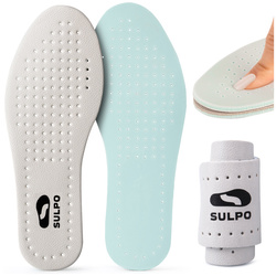 Skórzane wkładki do butów sportowych, eleganckich, cienkie,