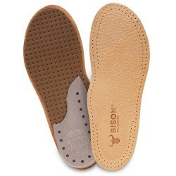 Skórzane wkładki do butów na ostrogi piętowe