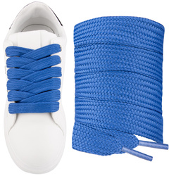 Szerokie grube sznurówki NIEBIESKI do butów Campus 15mm płaskie bardzo szerokie Sulpo