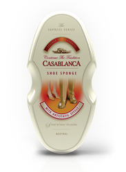 Gąbka do butów czysząca średnia nabłyszczająca