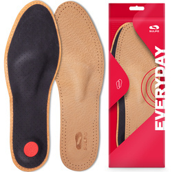 Wkładki do butów skórzane na płaskostopie poprzeczne. - R072_SU