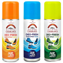 Zestaw 3 x Odświeżacz do butów Deo - Fresh Mix Casablanca 125 ml