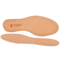 Skórzane wkładki do butów z korkiem