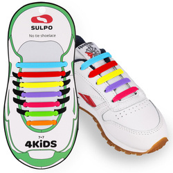 Sznurówki bez wiązania dla dzieci S029 - Różne kolory