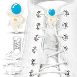 Ozdoba zapinka klamra do Sznurówek butów dla Dzieci – Końcówki PARA Astronauta