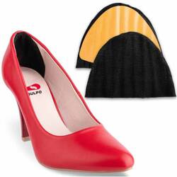 Oddychające zapiętki do butów z mikrofibry wklejane czarne - A070_01