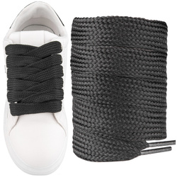 Szerokie grube sznurówki CZARNE do butów Campus 15mm płaskie bardzo szerokie Sulpo