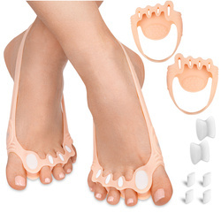 Żelowy separator z opaską na piętę zakładany na 5 palców - FC_1003_HA