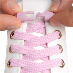 Różowe sznurowadła do butów elastyczne z zapięciem S014_K_10