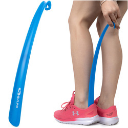 Długa łyżka do obuwia z haczykiem niebieska 42 cm - A228_09
