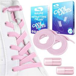 Sznurówki do butów bez wiązania elastyczne dla dzieci różowe - S017_K_10