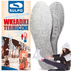 Zimowe filcowe wkładki do butów z folią SILVER - R059