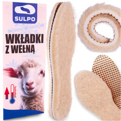 Termoizolacyjne zimowe wkładki do butów wełna naturalna - R046
