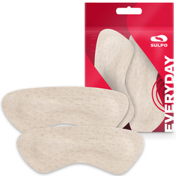 Zapiętki skórzane - wklejane - beżowe