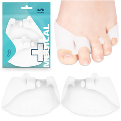 Żelowy separator na haluksy z osłoną na małego palca stopy - D108