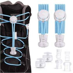 Silikonowe modne sznurówki do butów bez wiązania - Różne kolory - S008