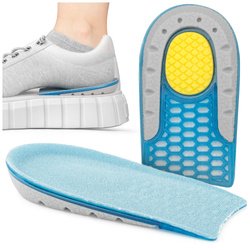 Podpiętki do butów wkładki żelowe pod pięty - zwiększenie wzrostu