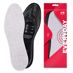 Wkładki przeciwpotne ODOR STOP z węglem aktywnym docinane 32-45 Szaro Czarne Śmierdzące buty