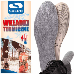 Zimowe wkładki do butów filc pianka lateksowa - R131