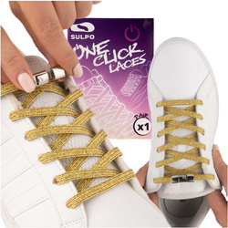 Elastyczne sznurówki do butów bez wiązania złote SN_1001