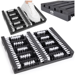 SULPO szczotka do butów wycieraczka czyszczak do obuwia kolor czarny