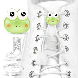 Ozdoba zapinka klamra do Sznurówek butów dla Dzieci – Końcówki PARA Żabka