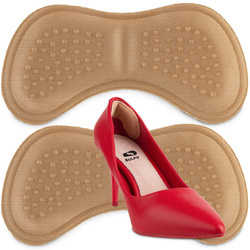 Zapiętki piankowe przeciwko obtarciom stopy pięty miękkie Beżowe A060