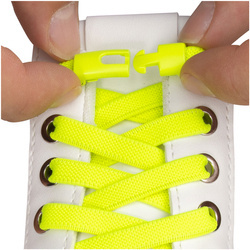 Wygodne sznurówki gumowe z zapięciem Neonowe - Elastyczne S014_K_13