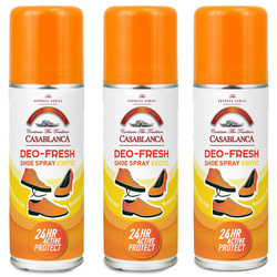 3 x Odświeżacz do butów Deo - Fresh Exotic Casablanca 125 ml