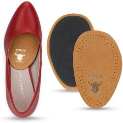 Skórzane pół wkładki do butów przeciwpotne