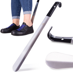 Łyżka metalowa z gumowym uchwytem - 42 cm