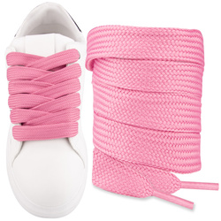 Szerokie grube sznurówki RÓŻOWE do butów Campus 15mm płaskie bardzo szerokie Sulpo