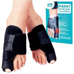 Aparat na Haluksy Opaska z Szyną Prostującą Czarny D037