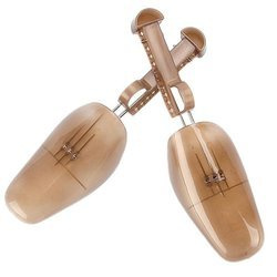 Prawidła do butów plastikowe - Regulowana długość, Brązowe, Rozciąganie obuwia