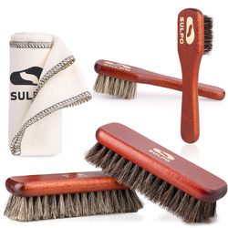 Szczotki końskie włosie Zestaw szczotek do butów.