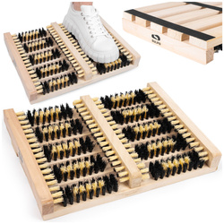 SULPO czyszczak do butów wycieraczka ze szczotkami do obuwia kolor beżowy