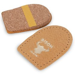 Podpiętki skórzane - korkowe