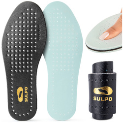 Skórzane wkładki do butów sportowych, eleganckich, cienkie,