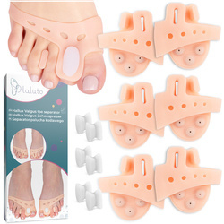 ZESTAW Żelowych opasek z separatorem palców i klinem na Haluksy – 3 Pary Haluto A209_3P_HA
