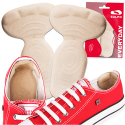 Zapiętki podpiętki do butów 2w1 z welurem na obtarcia bolące stopy