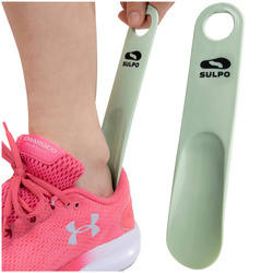 Trwała łyżka do butów plastikowa jasno zielona 19 cm - A226_10