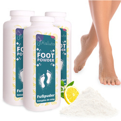 ZESTAW talk zasypka do stóp i obuwia na nadmierną potliwość podrażnienia skóry 3 szt. HALUTO - KS_2101_01_HA