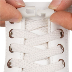 Elastyczne sznurówki z praktycznym zapięciem Ecru - Idealne do każdych butów S014_K_15