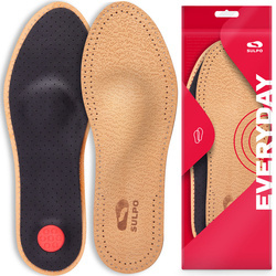 Wkładki do butów skórzane na płaskostopie wzdłużne oraz płaskostopie poprzeczne - R073_SU