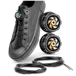 Automatyczne sznurówki z systemem BOA – Czarne, Bez wiązania