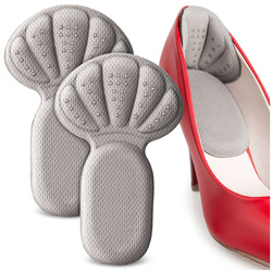 Podpiętki zapiętki wklejane do butów na otarcia amortyzujące piętę, kol. szary