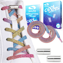 Kolorowe sznurowadła do butów bez wiązania sportowe - S017_K_24