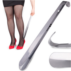 Metalowa łyżka do butów srebrna 51 cm - W028_SU