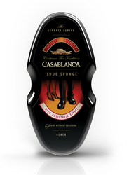 Gąbka do butów czysząca średnia nabłyszczająca